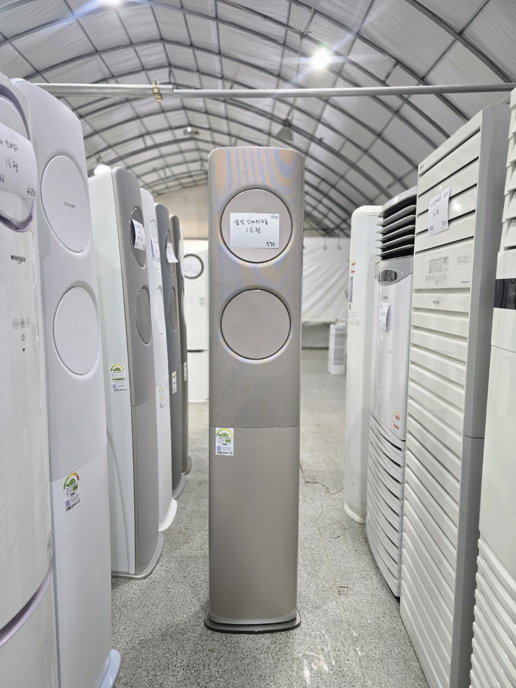 0184번 삼성 인버터 무풍 스탠드 에어컨 16평 16년